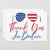 Danke Joe Biden Gedenkkarte (Vorne/Hinten)