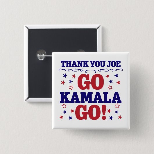 Danke Joe | Go Kamala Go! Button (Vorne & Hinten)