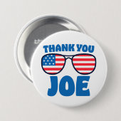 Danke Joe Patriotic Aviators Button (Vorne & Hinten)