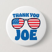 Danke Joe Patriotic Aviators Button (Vorderseite)