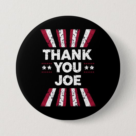 Danke Joe Präsident Biden Button (Vorderseite)