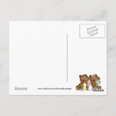 Danke, Junge Zwillingsbären auf der Postkarte (Rückseite)