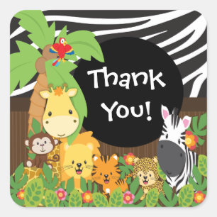 Danke Jungle Safari Baby Animals Sticker