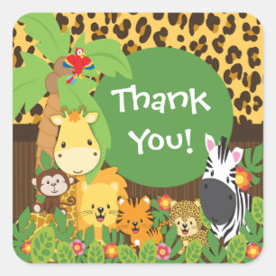 Danke Jungle Safari Baby Animals Sticker