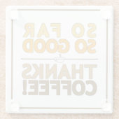 Danke Kaffee Glasuntersetzer (Rückseite)