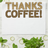 Danke Kaffee Handtuch (Gefaltet)