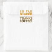 Danke Kaffee Quadratischer Aufkleber (Tasche)