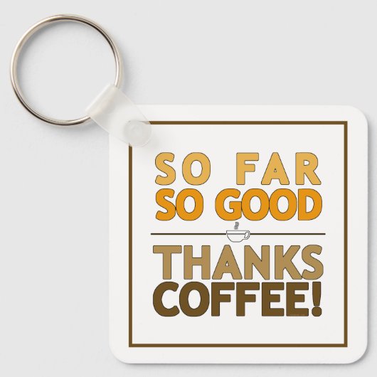 Danke Kaffee Schlüsselanhänger (Vorderseite)