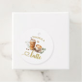 Danke-Kaffee-Tag mit Latte-Motiv Geschenkanhänger (Beispiel)