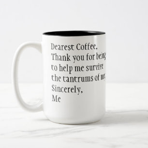 Danke Kaffee Zweifarbige Tasse