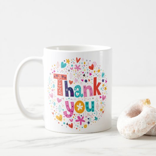 Danke Kaffeetasse (Mit Donut)