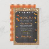 Danke kardiert Fall in Liebe-Brautparty-Party (Vorne/Hinten)