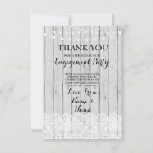 Danke kardiert Holz-Licht-rustikale Winter-Spitze (Vorderseite)