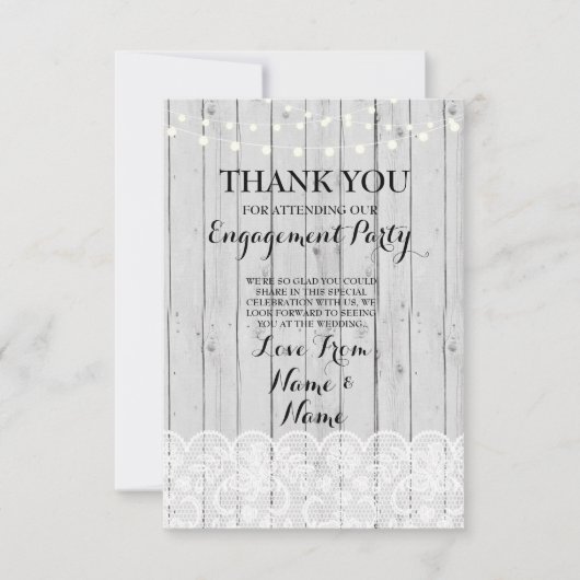 Danke kardiert Holz-Licht-rustikale Winter-Spitze (Vorderseite)