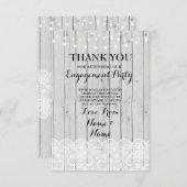 Danke kardiert Holz-Licht-rustikale Winter-Spitze (Vorne/Hinten)