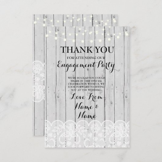 Danke kardiert Holz-Licht-rustikale Winter-Spitze (Vorne/Hinten)