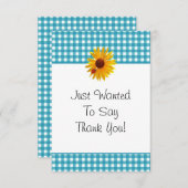 Danke kardiert Sommer-Sonnenblume-Gingham (Vorne/Hinten)