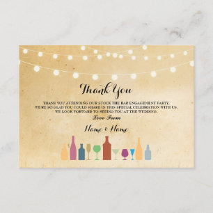 Danke kardiert Vorrat die Vintagen Bar-Lichter