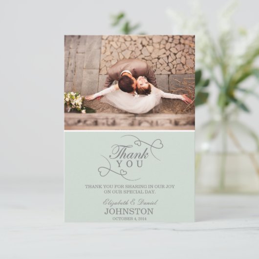 Danke kardiert | Wedding (Stehend Vorderseite)