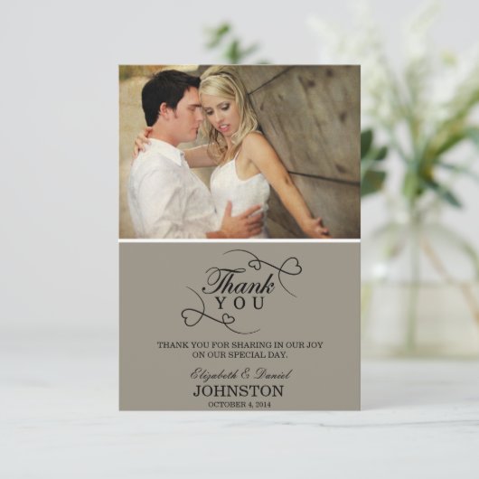 Danke kardiert | Wedding (Stehend Vorderseite)