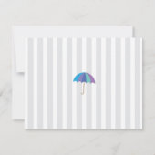 Danke kardiert Wolken-Babyparty besprühen Regen (Rückseite)