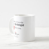 Danke Kardiologe — Benutzerdefinierter Name Kaffeetasse (Vorderseite Links)