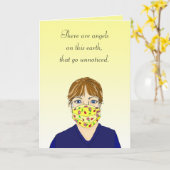 Danke, Karriere, du bist mein Engel Karte (Gelbe Blume)