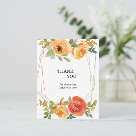 Danke Karte (Stehend Vorderseite)