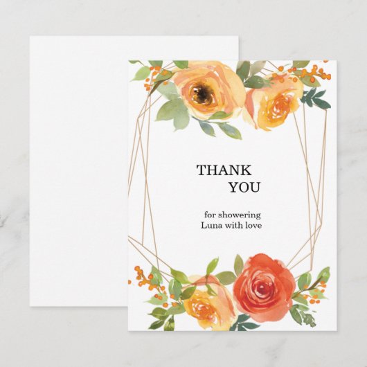 Danke Karte (Vorne/Hinten)