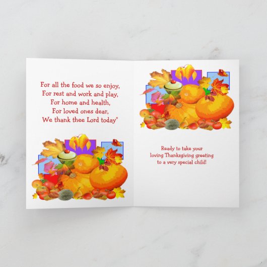 DANKE! ~ Karte 4 Kinder (Innenseite)