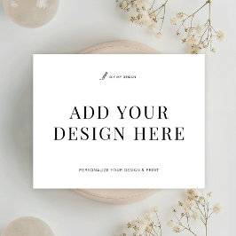 Danke Karte 5.5x4.25" Drucken Hinzufügen Ihres Des