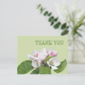 Danke Karte, Apfel-Blume Postkarte (Stehend Vorderseite)