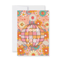 DANKE KARTE - BLUME DISCO BALL