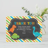 Danke Karte Dinosaurier (Stehend Vorderseite)