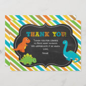 Danke Karte Dinosaurier (Vorne/Hinten)