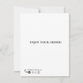 DANKE KARTE, EDITABLE, PRINTABLE BUSINESS CARD (Rückseite)