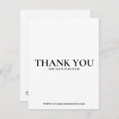 DANKE KARTE, EDITABLE, PRINTABLE BUSINESS CARD (Vorne/Hinten)