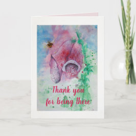 Danke Karte, Foxglove und Bee