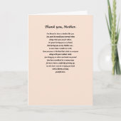 Danke Karte (für Mütter) (Vorderseite)