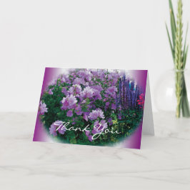 Danke Karte, lila Hisbiskus Blume