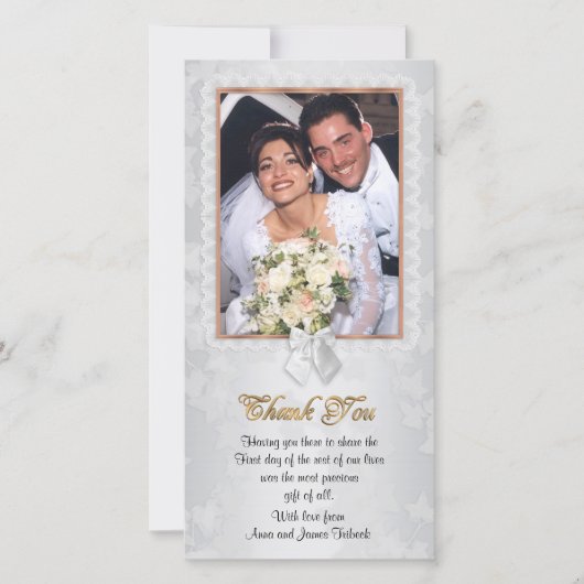 Danke Karte mit Foto (Vorderseite)