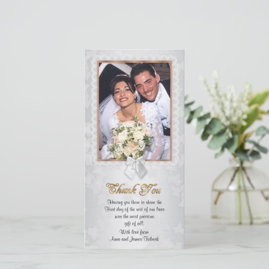 Danke Karte mit Foto (Stehend Vorderseite)