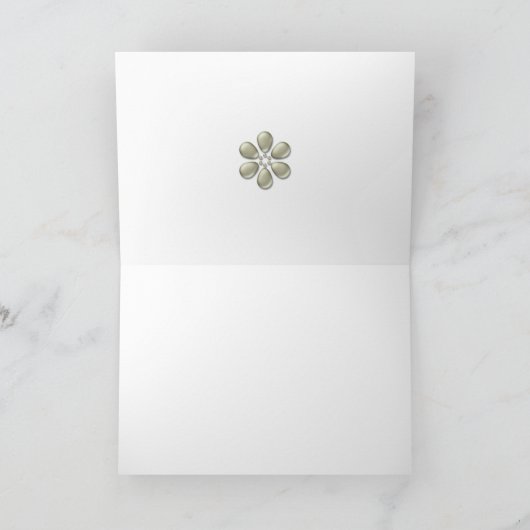 Danke Karte mit Perlen (Innenseite)