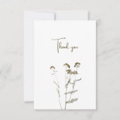 Danke Karte mit wilden Blume (Vorderseite)