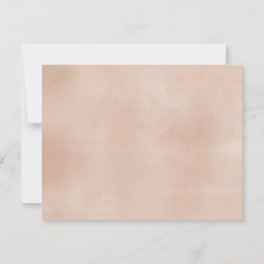 Danke Karte Pink Floral Boho Pampas Grass (Rückseite)