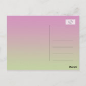 Danke Karte, rosa Rhododendron Blume Postkarte (Rückseite)