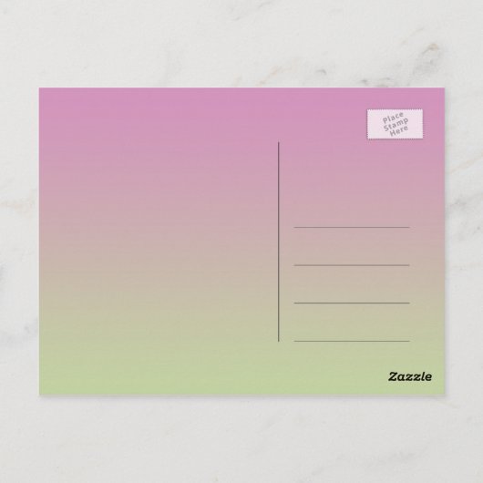 Danke Karte, rosa Rhododendron Blume Postkarte (Rückseite)