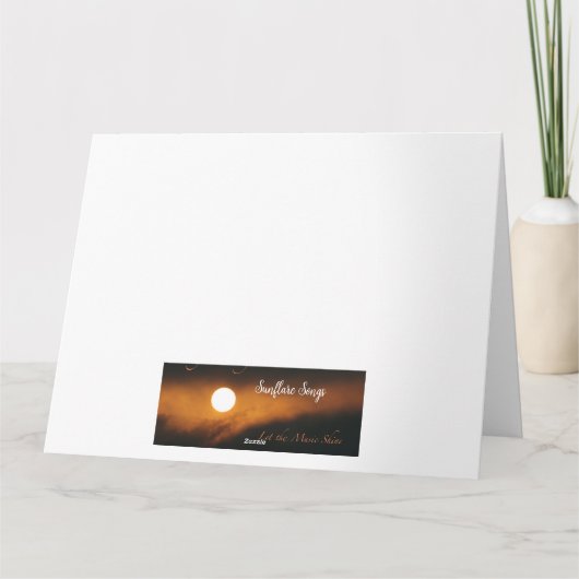 Danke Karte - schön Saratoga Morgen (Rückseite)