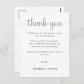 Danke Karte, Script danke Karte (Vorne/Hinten)