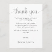 Danke Karte, Script danke Karte (Vorderseite)